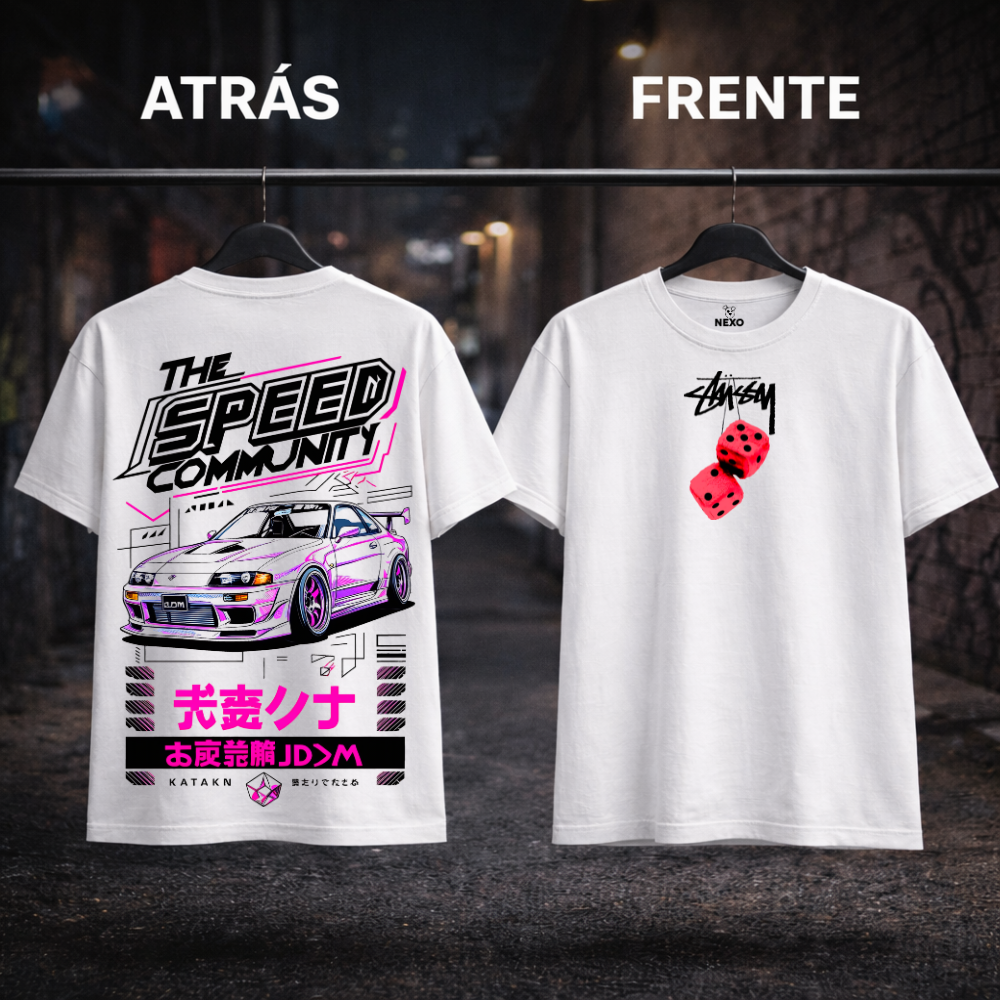 Camiseta NEXO Speed Community – Blanco