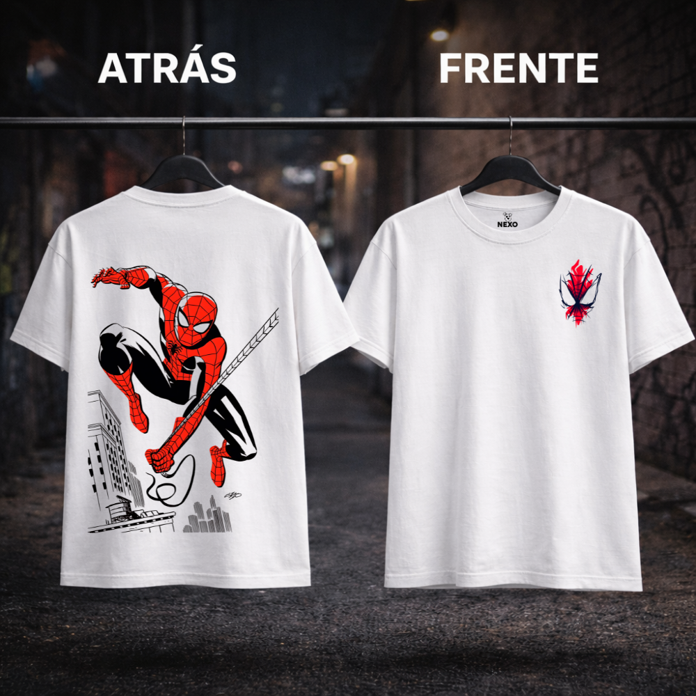 Camiseta NEXO Spider Web – Blanco