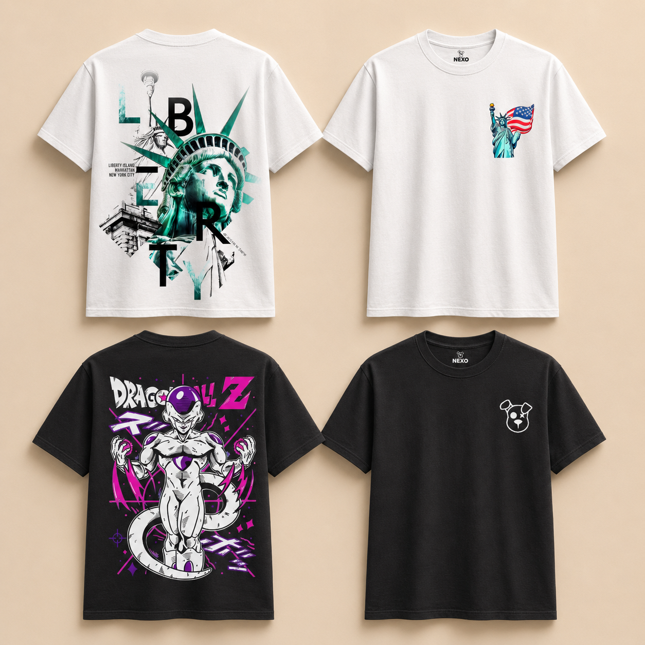 Combo Liberty + Dragon Ball Z Freezer | 2 Camisetas